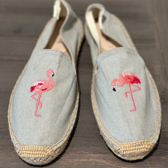 Brand New Soludos Flamingo Espadrilles - Picture 1 of 6